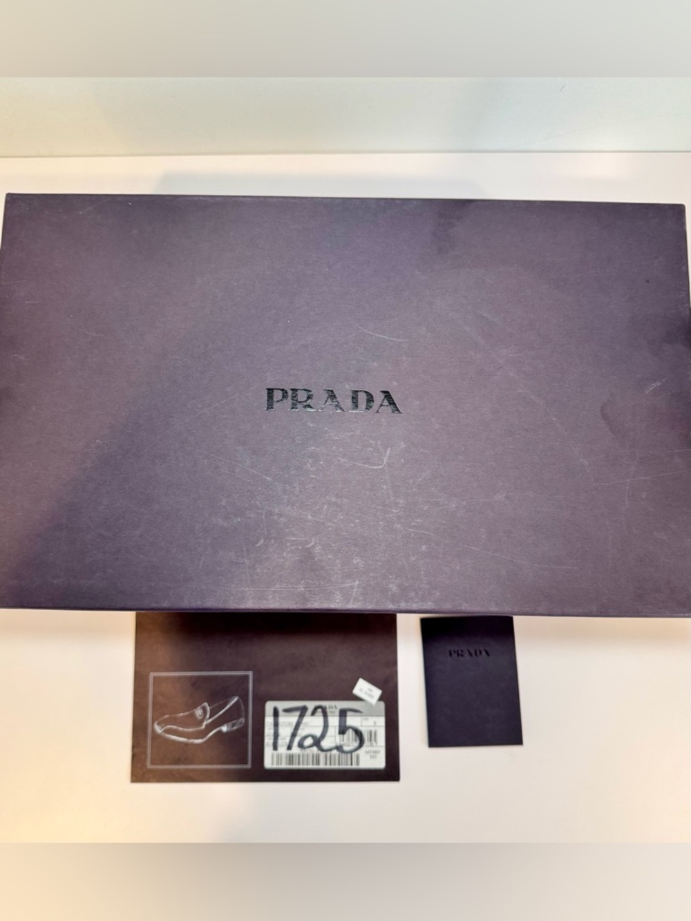 Prada Black Leather Logo Embossed Men’s Slip On Loafers, Sz 8.5 - Picture 14 of 14